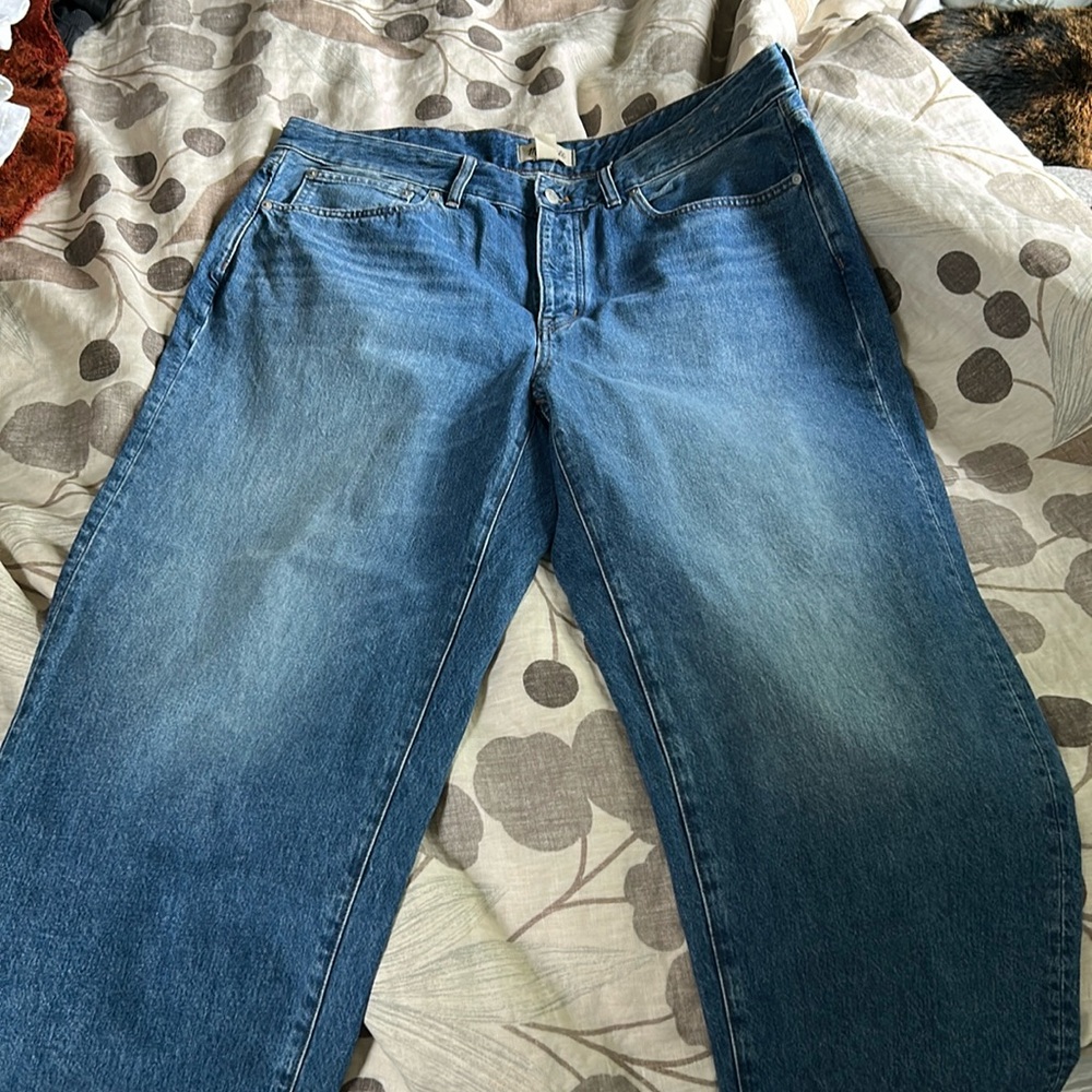 Madewell Curvy Low Slung Straight Jeans in Palmina 14W fits like 16w